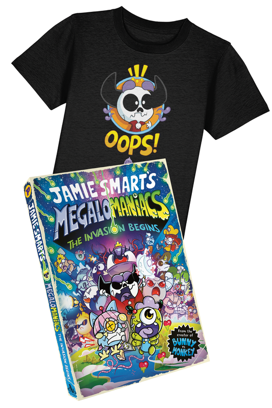 Megalomaniacs book and t-shirt bundle