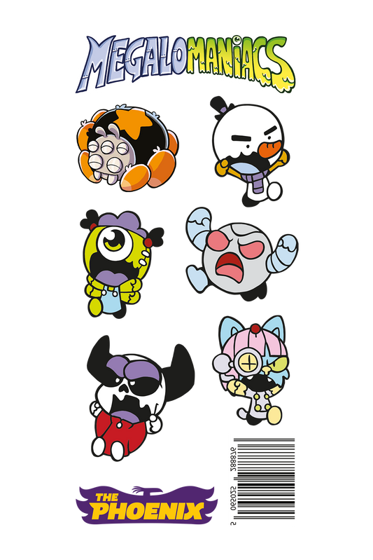 Megalomaniacs temporary tattoos