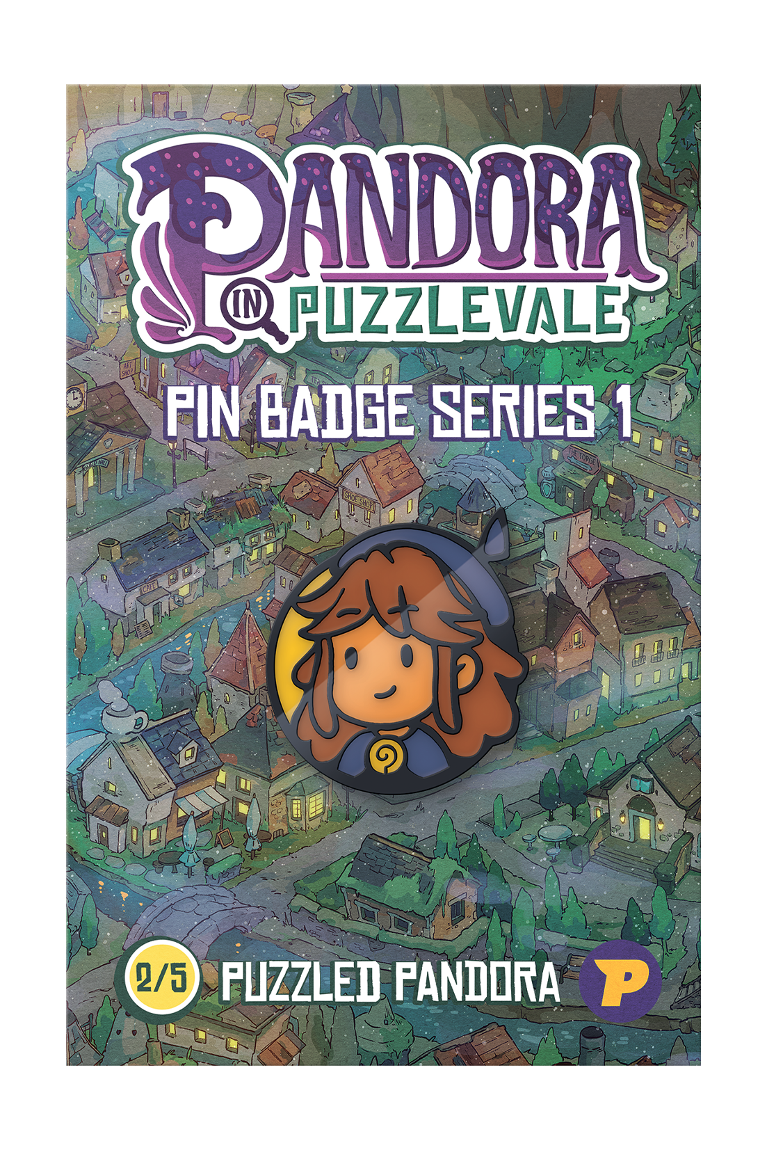 Pandora in Puzzlevale Puzzled Pandora pin badge