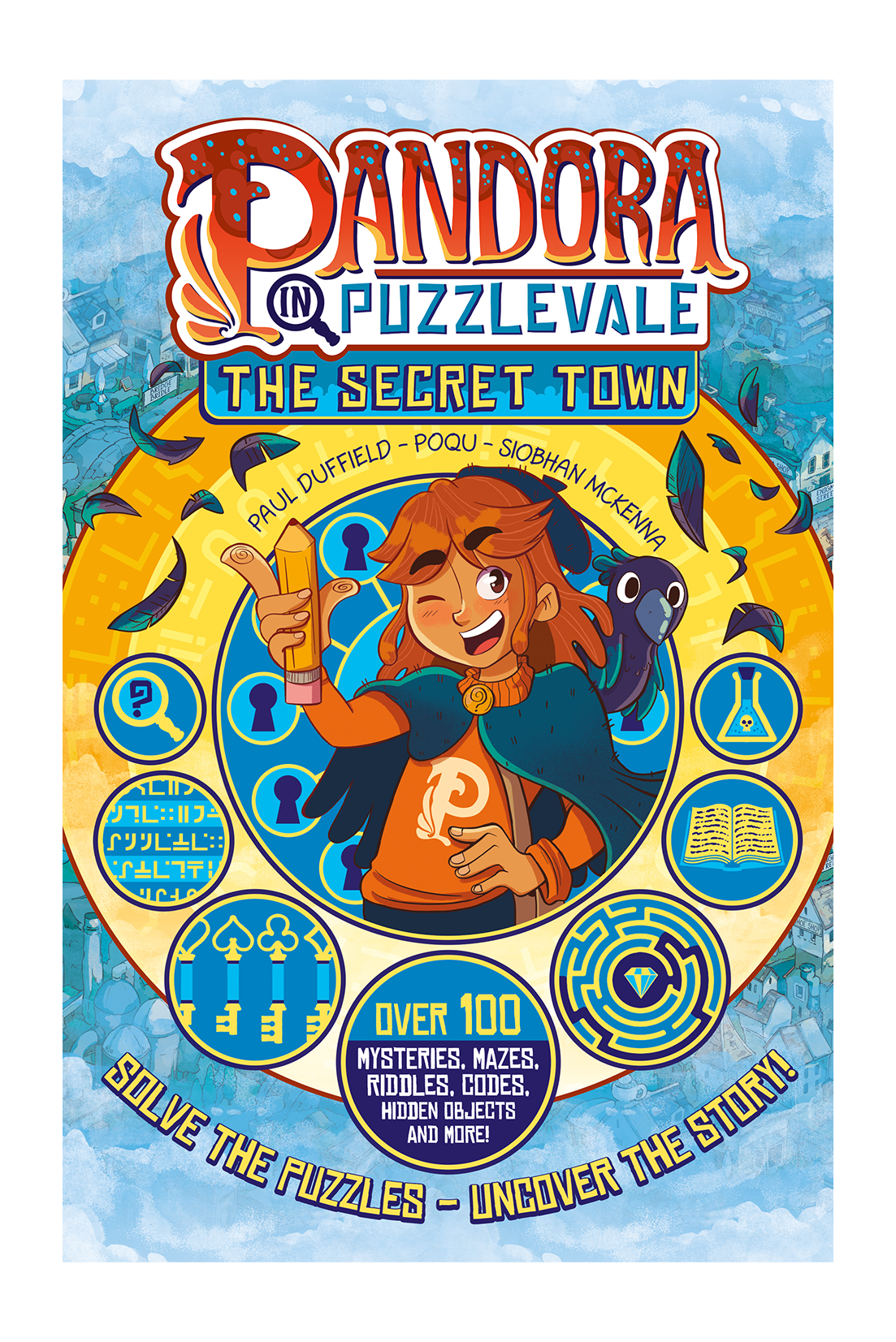 Pandora in Puzzlevale book and pin badges bundle