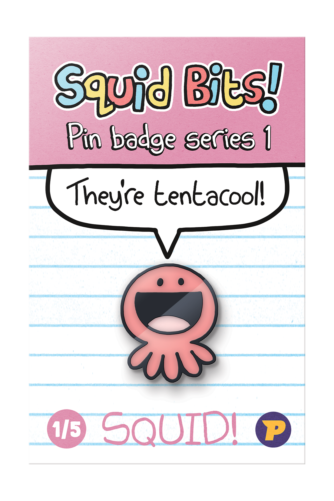 Squid Bits Squid pin badge