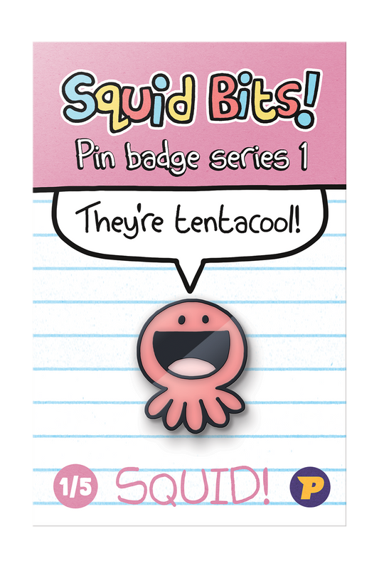 Squid Bits Squid pin badge