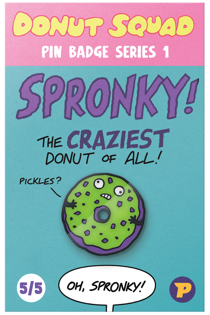 Donut Squad Spronky pin badge