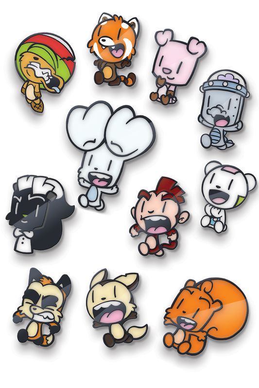 Bunny vs Monkey all pin badges bundle