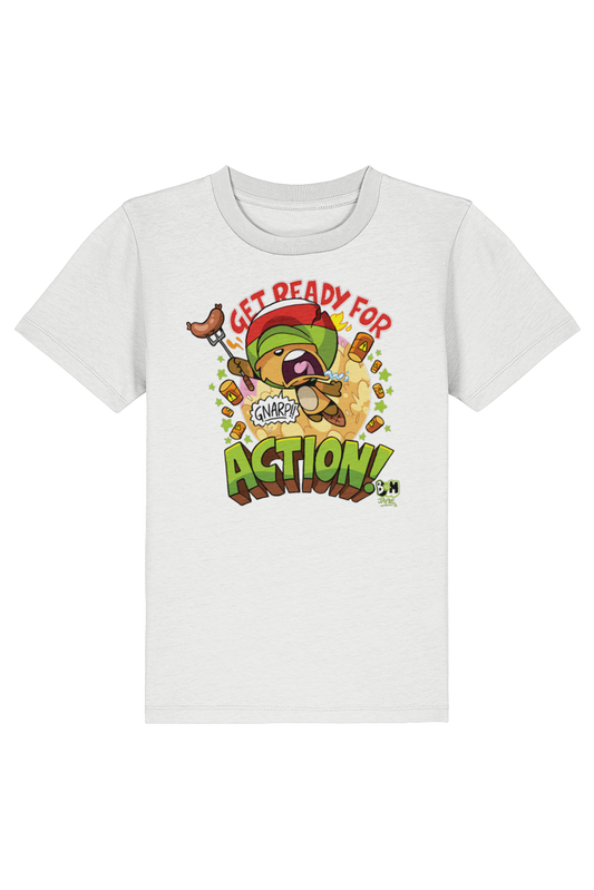 Bunny vs Monkey Action Beaver kids t-shirt