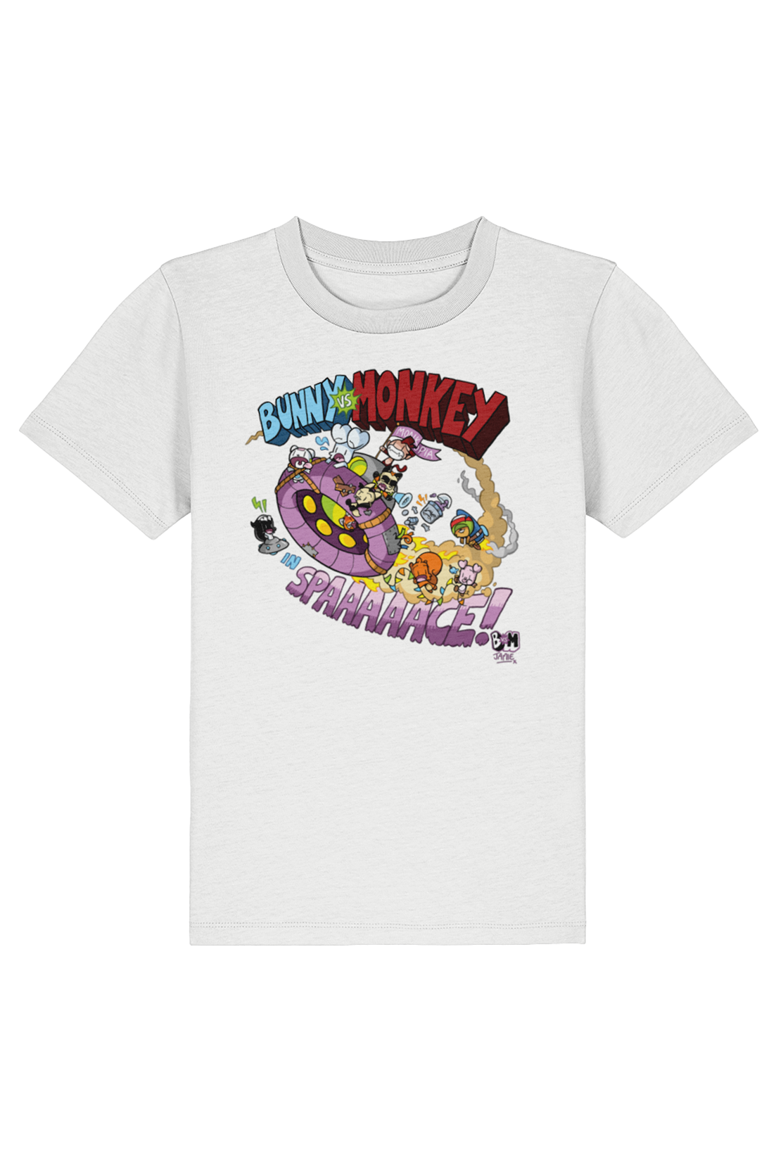 Bunny vs Monkey Intergalactic book and t-shirt bundle