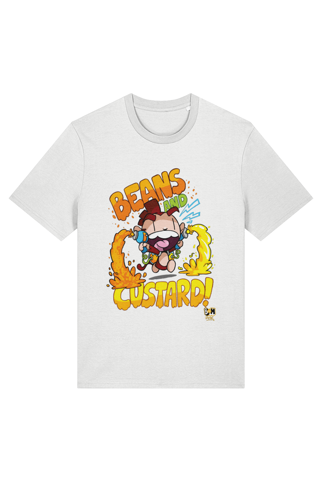 Bunny vs Monkey "Beans and Custard!" adult t-shirt