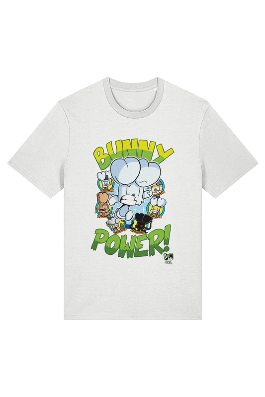 Bunny vs Monkey "Bunny Power!" adult t-shirt