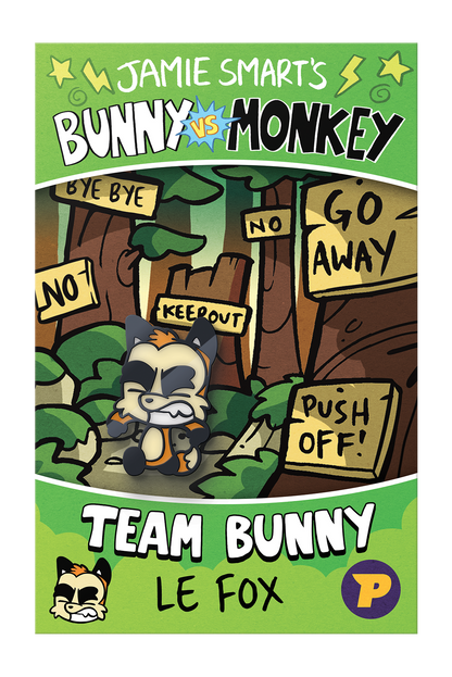 Bunny vs Monkey Le Fox pin badge