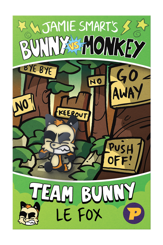 Bunny vs Monkey Le Fox pin badge