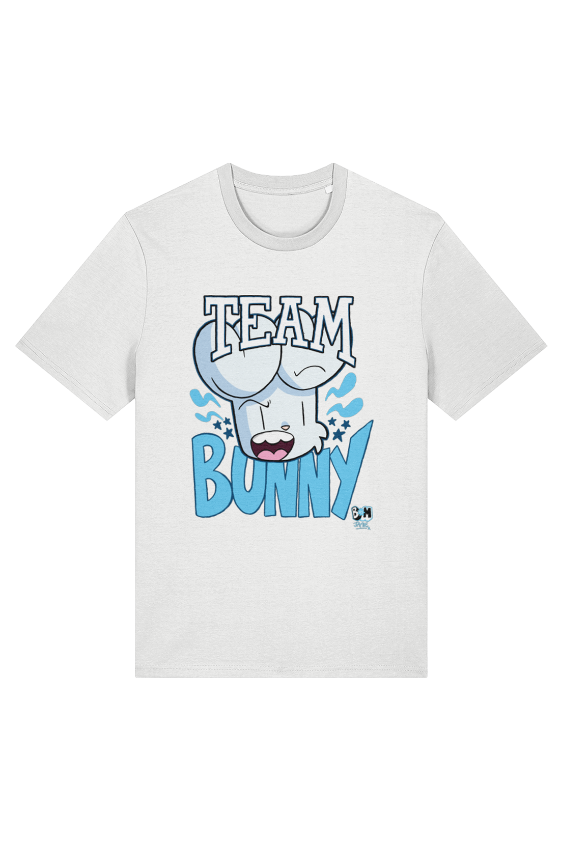 Bunny vs Monkey Team Bunny adult t-shirt