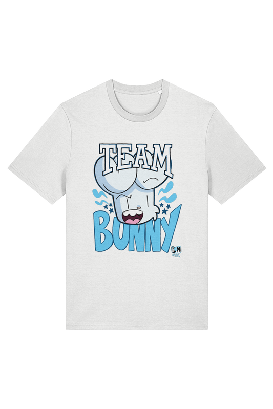 Bunny vs Monkey Team Bunny adult t-shirt