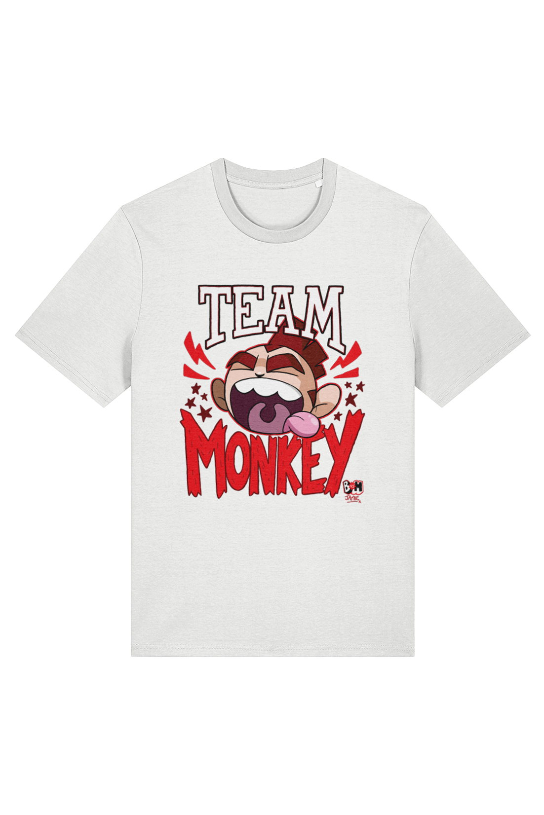 Bunny vs Monkey Team Monkey adult t-shirt
