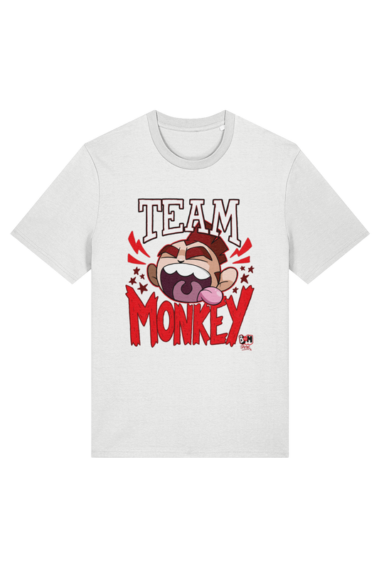 Bunny vs Monkey Team Monkey adult t-shirt