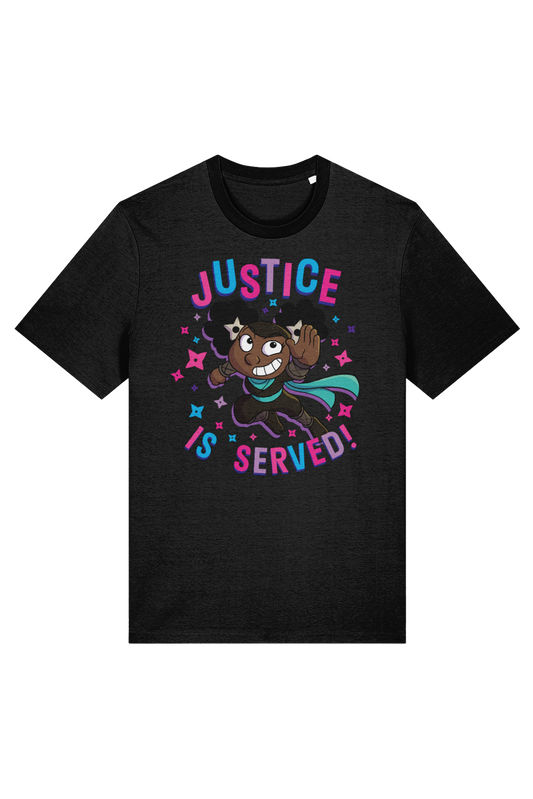 Claire Justice Ninja "Justice is Served!" adult t-shirt