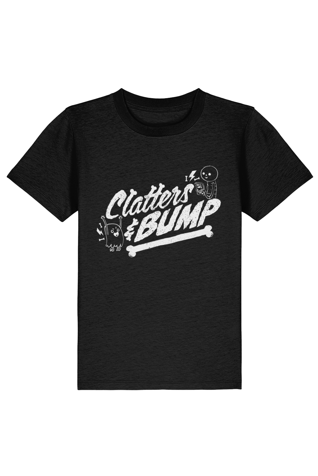 Clatters and Bump Vintage Distress kids t-shirt