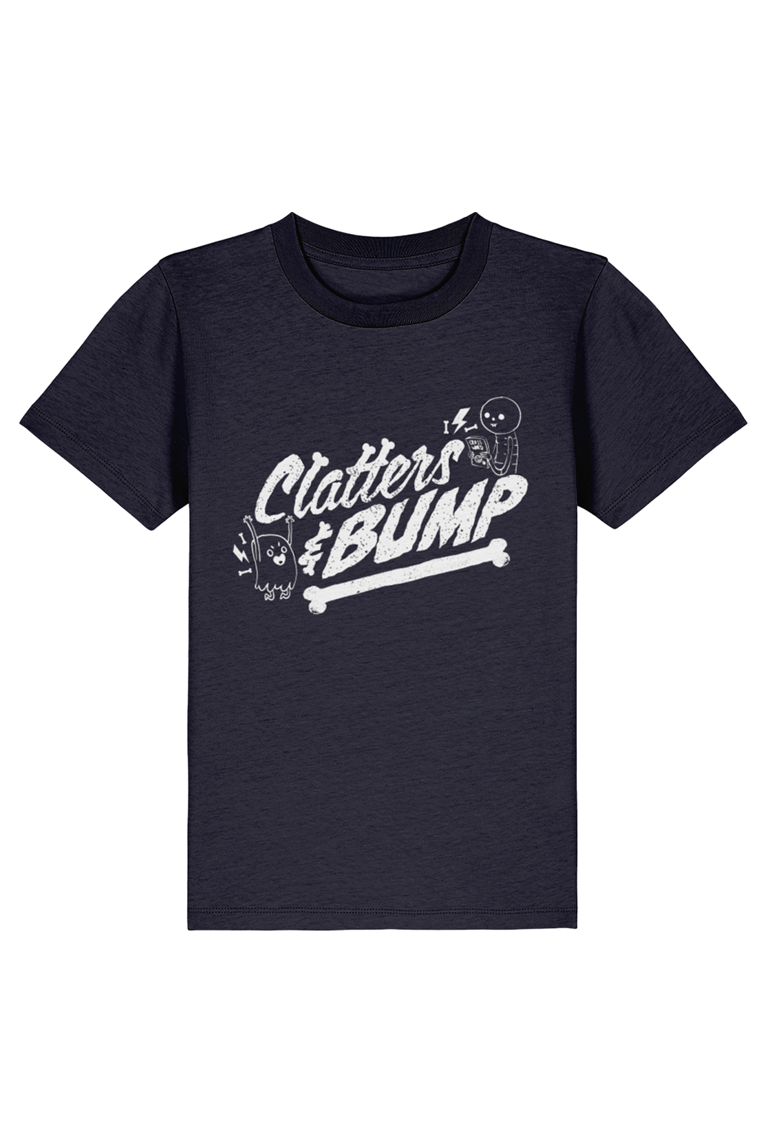 Clatters and Bump Vintage Distress kids t-shirt