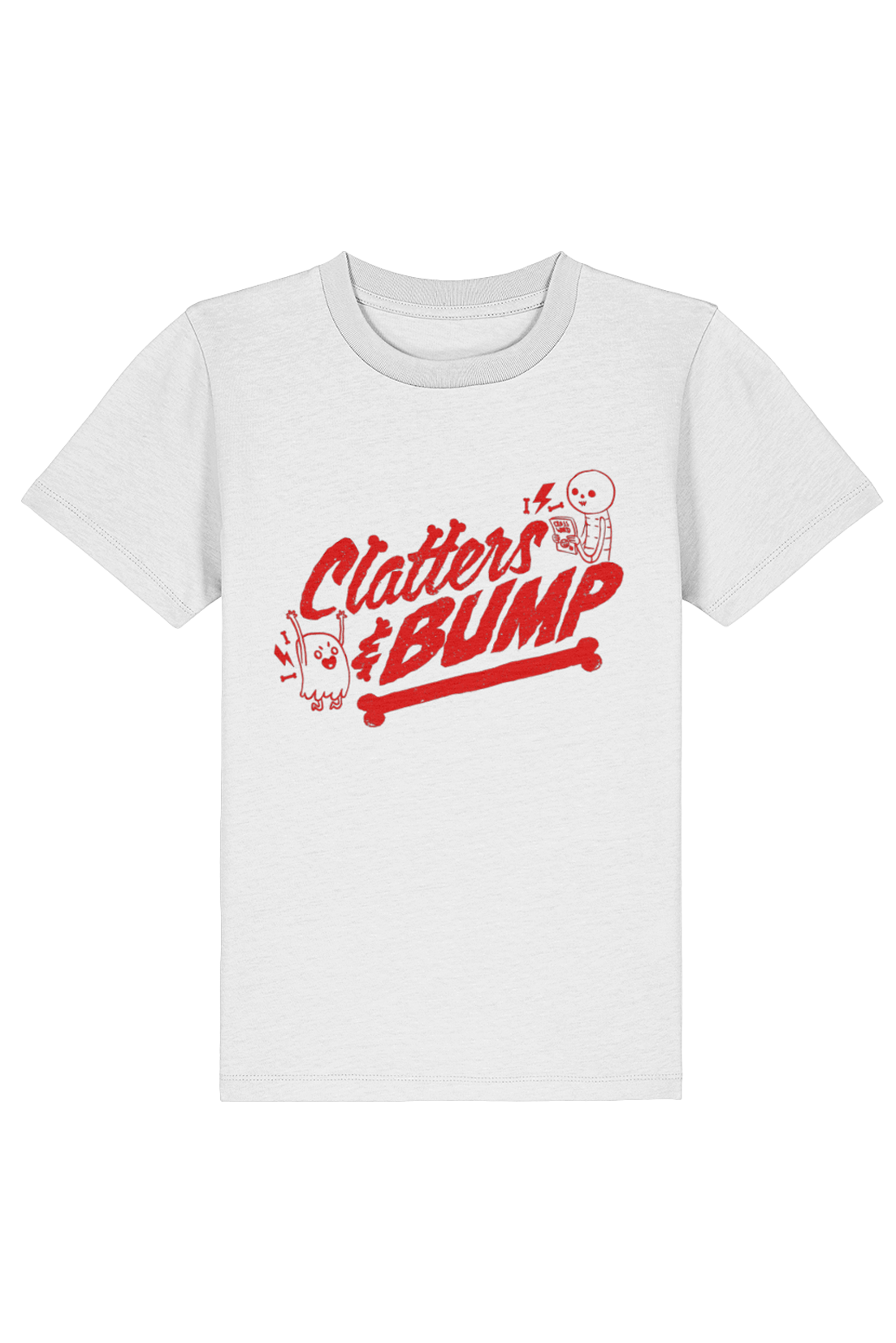 Clatters and Bump Vintage Distress kids t-shirt