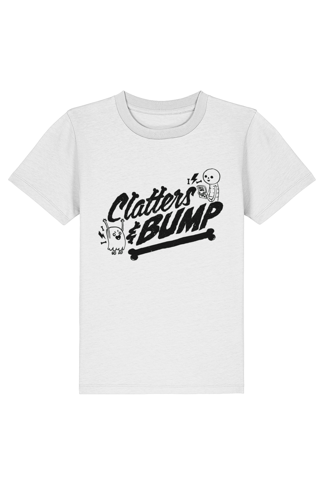 Clatters and Bump Vintage Distress kids t-shirt