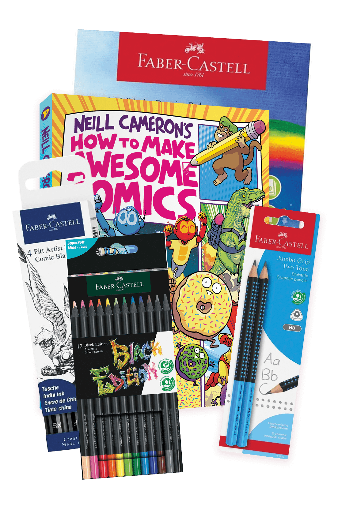 Comic creator starter kit with book