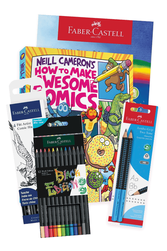 Comic creator starter kit with book