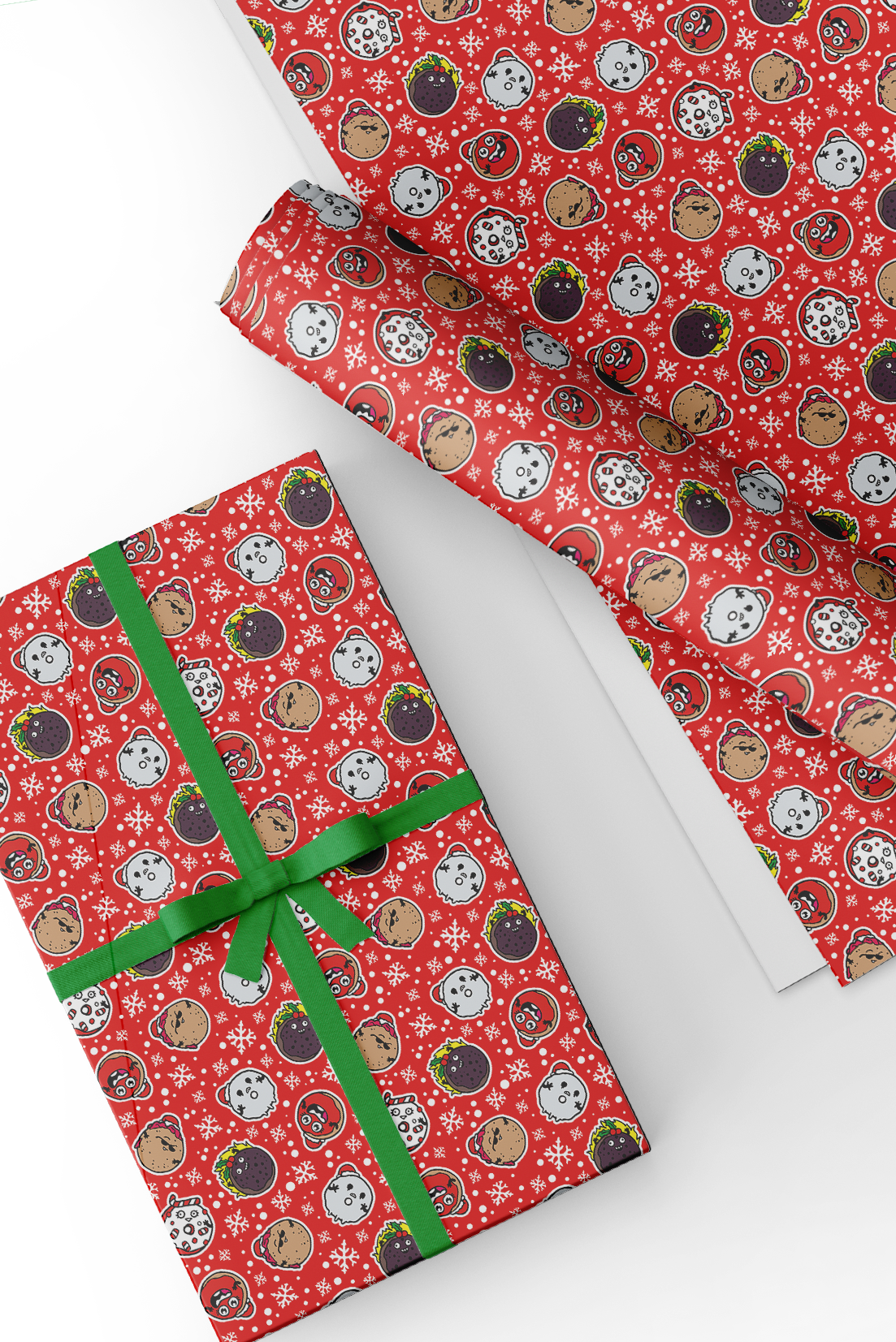 Donut Squad Christmas wrapping paper pack