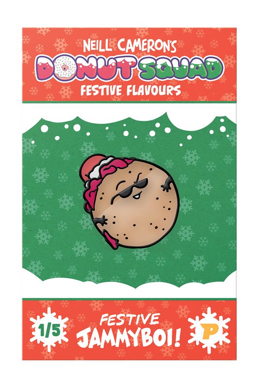 Donut Squad Festive Jammyboi pin badge