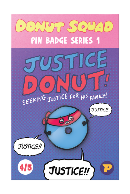 Donut Squad pin badges bundle - series 1