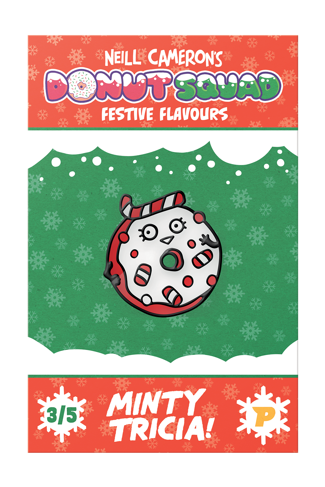 Donut Squad Minty Tricia pin badge