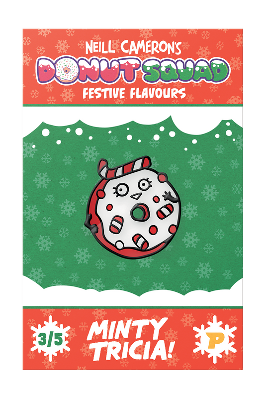Donut Squad Minty Tricia pin badge