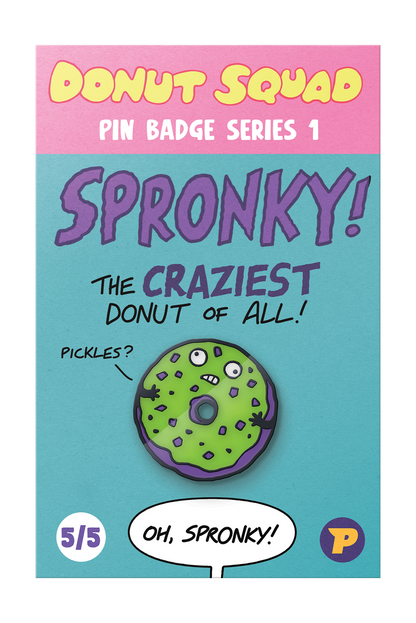 Donut Squad pin badges bundle - series 1