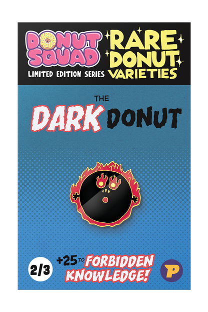 Donut Squad 3: Destiny of the Donuts - book & pin badge bundle