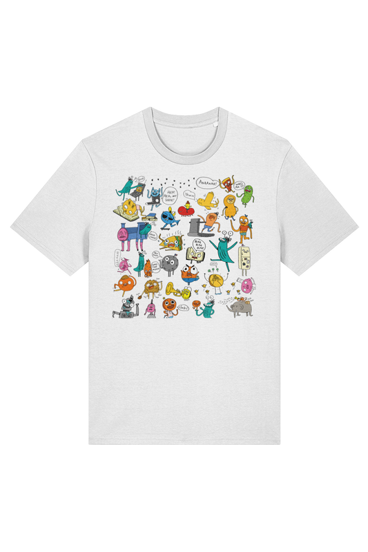 Doug Slugman P.I. Character Mix-up Colour adult t-shirt