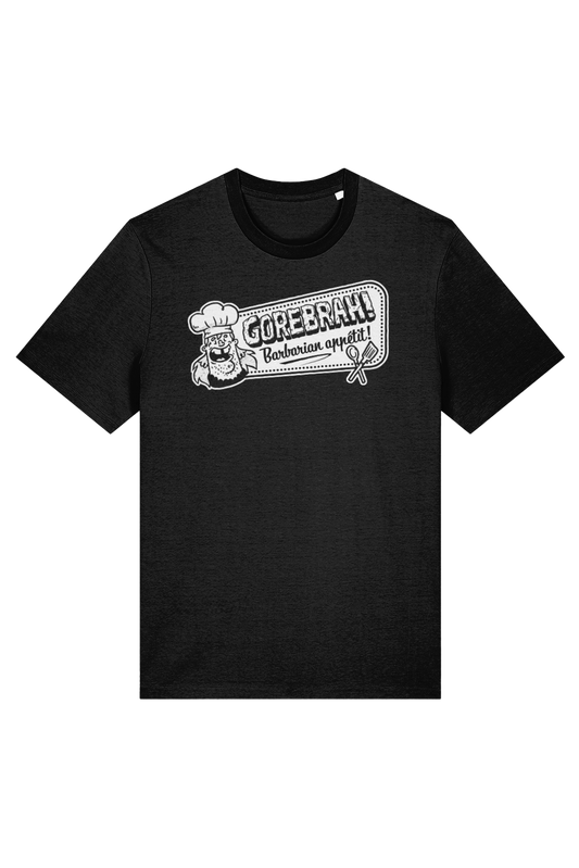 Gorebrah Barbarian Chef adult t-shirt