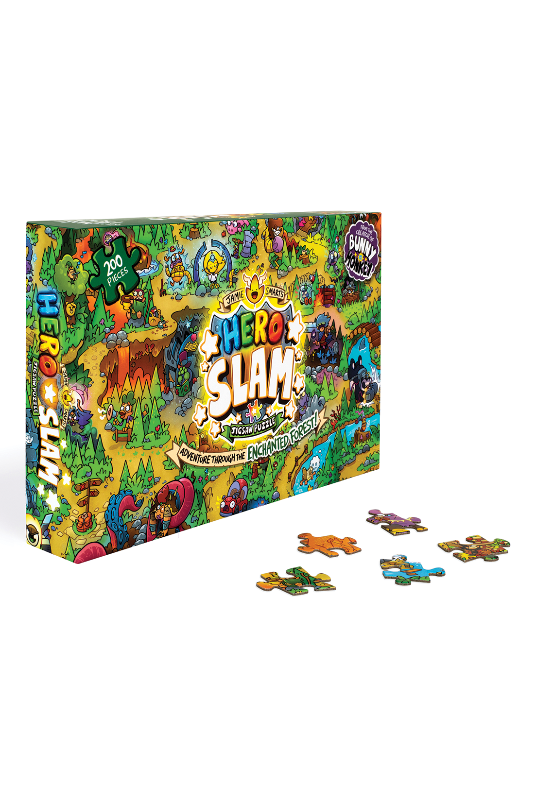 Jamie Smart's Hero Slam Jigsaw Puzzle: 200 pieces