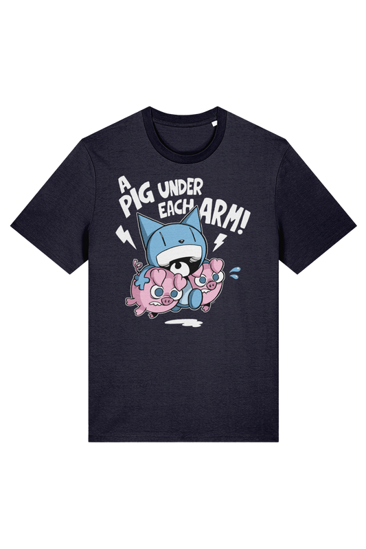 Looshkin "A pig under each arm!" adult t-shirt