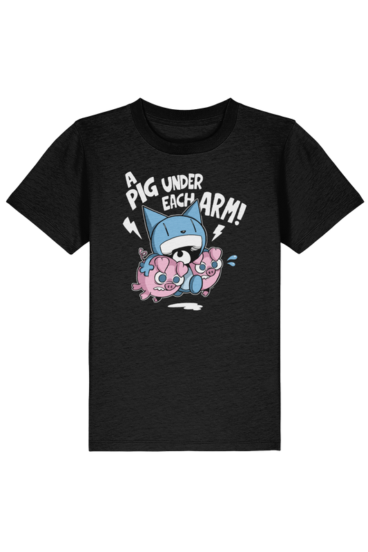 Looshkin "A pig under each arm!" kids t-shirt