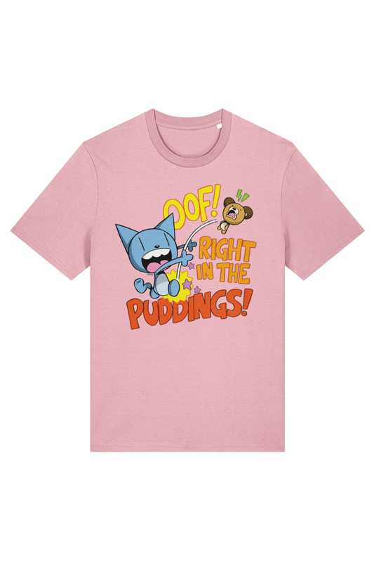 Looshkin "Oof! Right in the puddings!" adult t-shirt