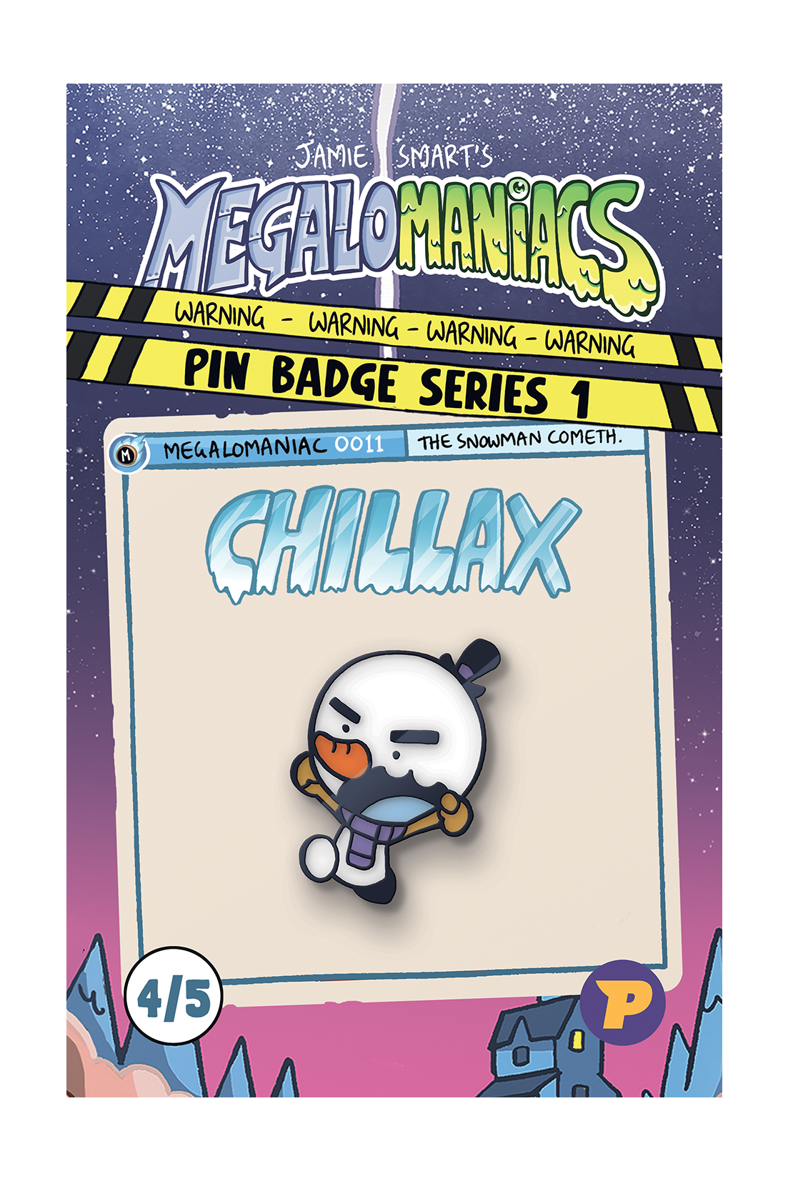 Megalomaniacs book and badges bundle