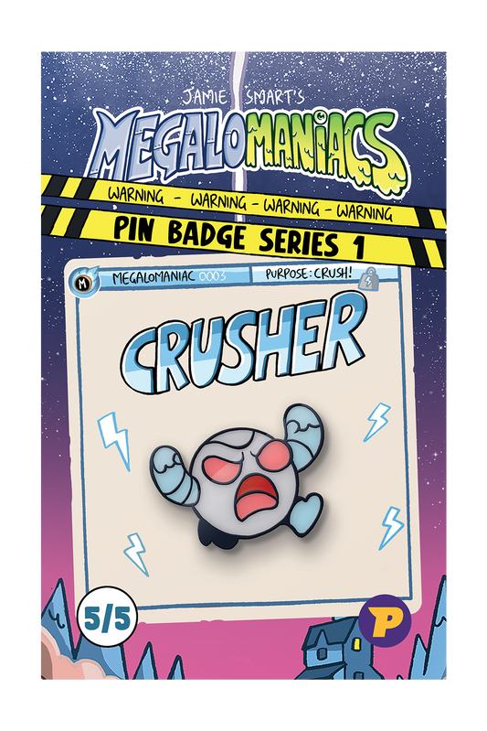 Megalomaniacs book and badges bundle
