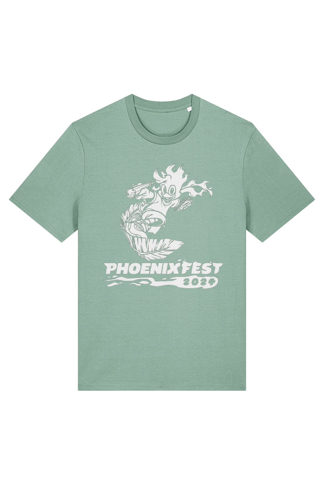 Phoenix Fest 2024 Ember green adult t-shirt