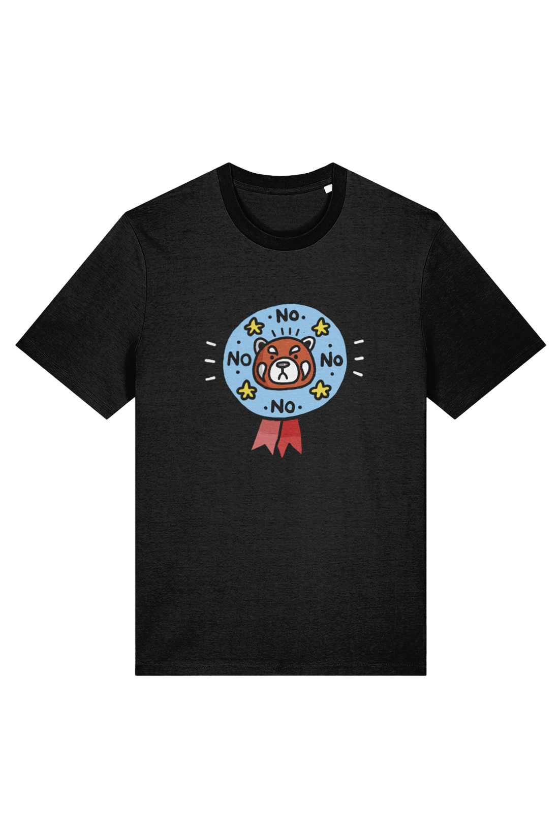 Squid Bits Jerk Face Red Panda adult t-shirt