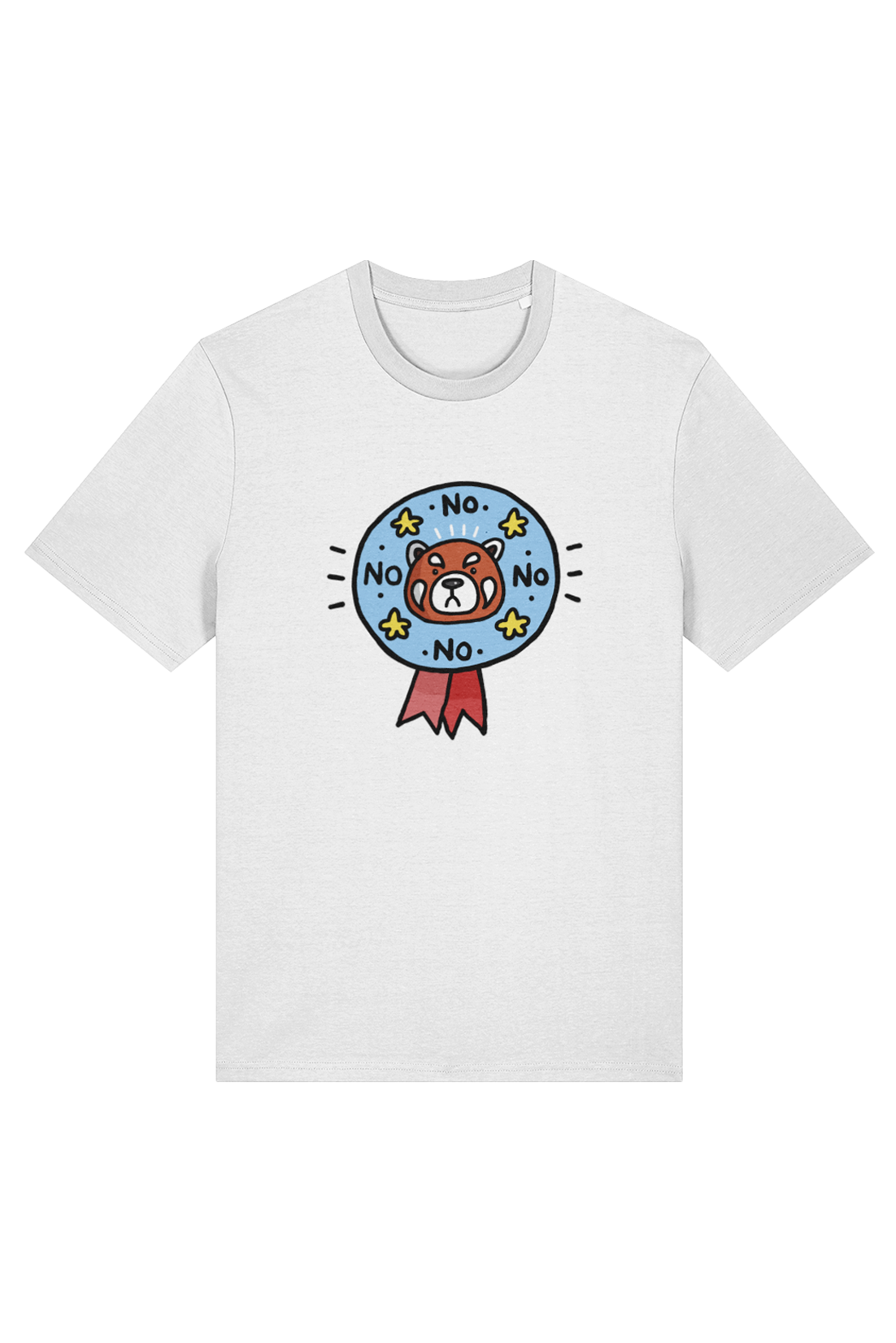 Squid Bits Jerk Face Red Panda adult t-shirt