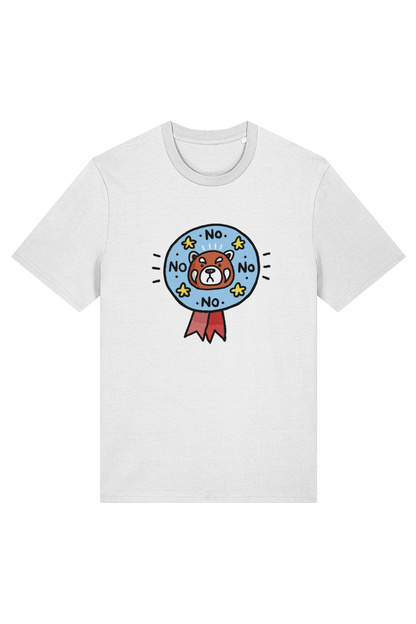 Squid Bits Jerk Face Red Panda adult t-shirt