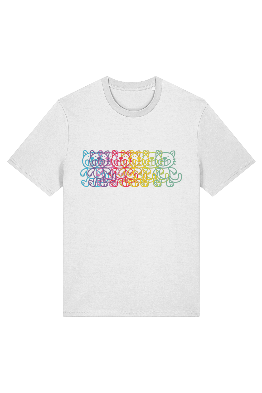 Squid Bits Rainbow Cat adult t-shirt