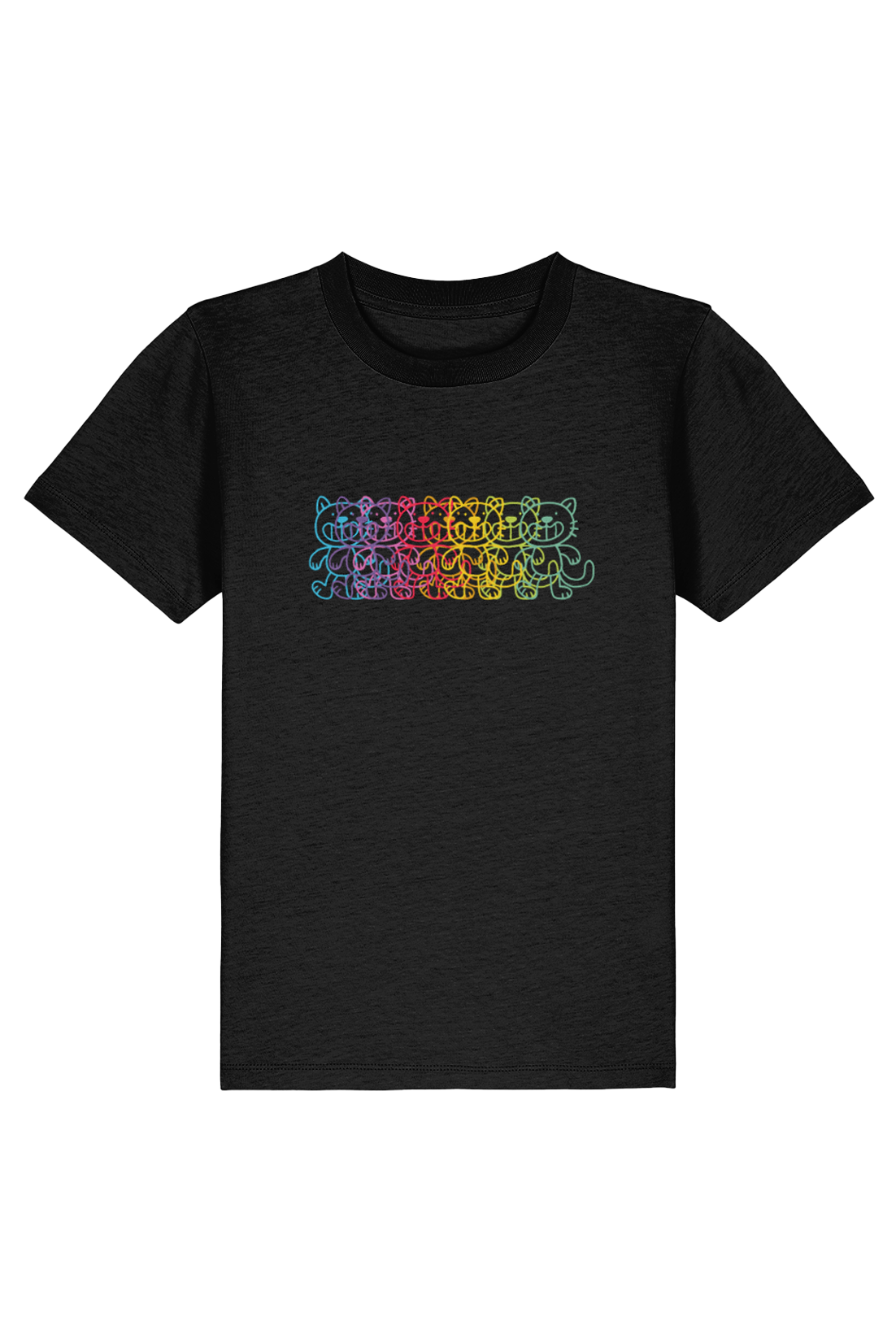 Squid Bits Rainbow Cat kids t-shirt