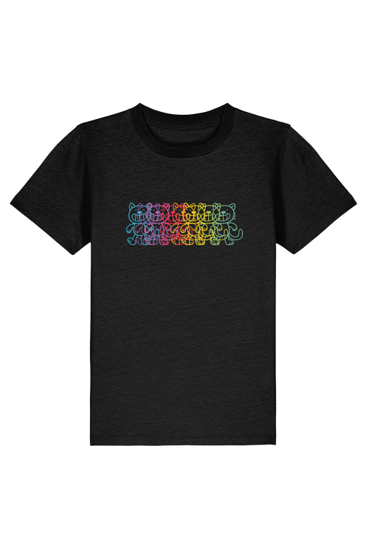 Squid Bits Rainbow Cat kids t-shirt