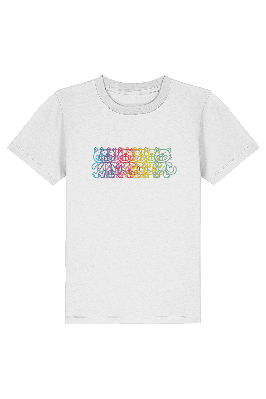 Squid Bits Rainbow Cat kids t-shirt