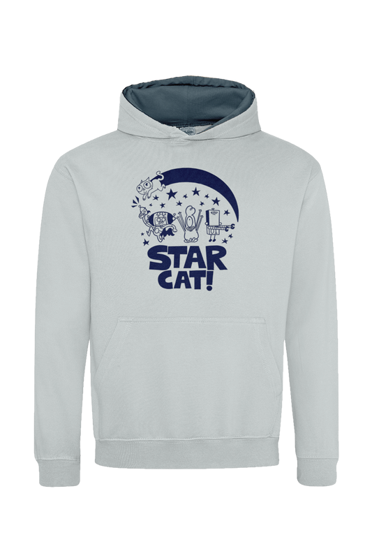 Star Cat Centre Groupshot kids hoodie