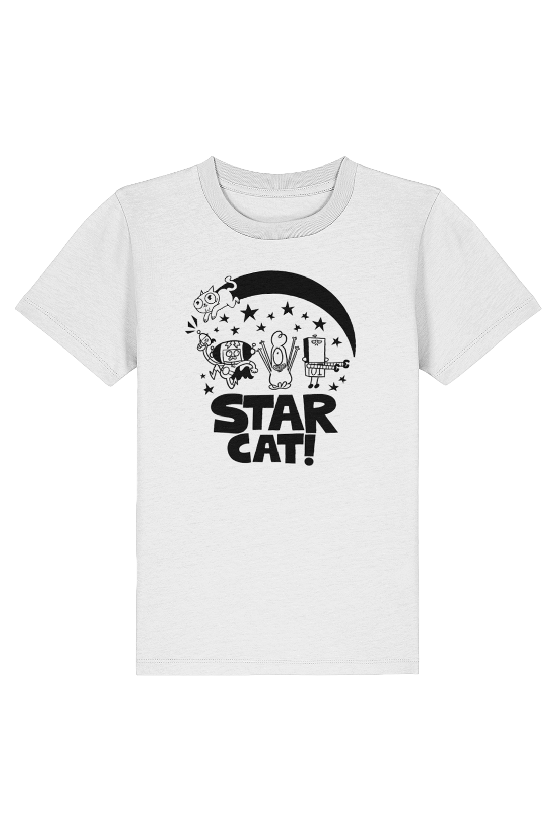 Star Cat Centre Groupshot kids t-shirt